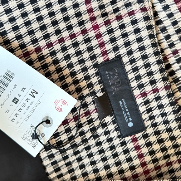 Zara Classic Checkered Sleeveless Dress Size M - Picture 10 of 10